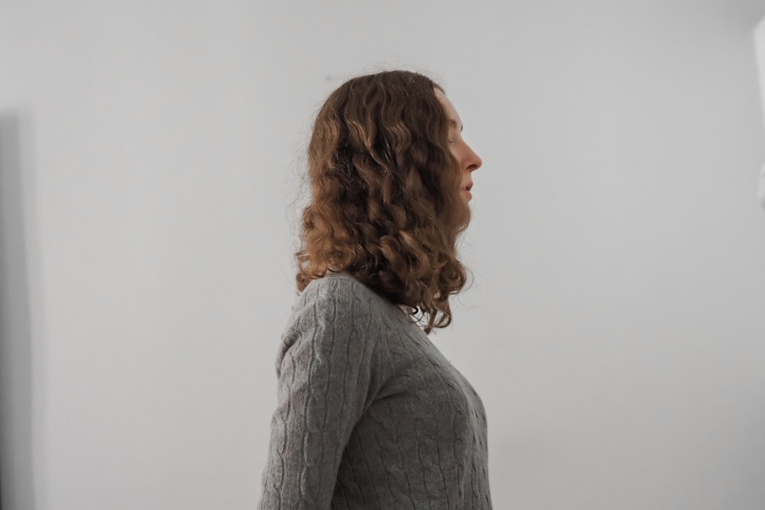 a person with long hair