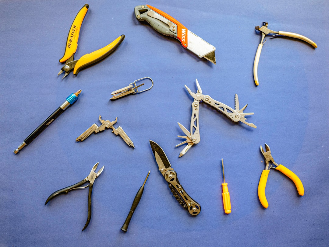 a bunch of tools that are laying on a table