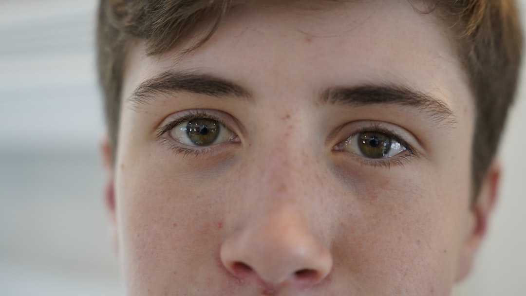 persons face in close up