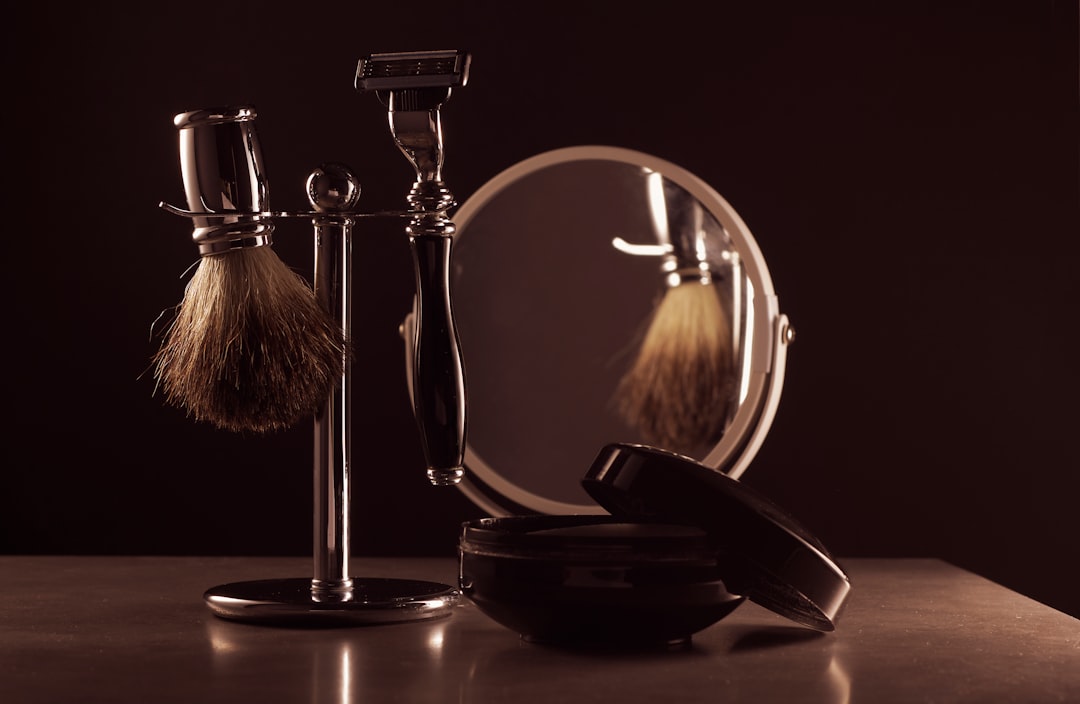 2 stainless steel table lamps