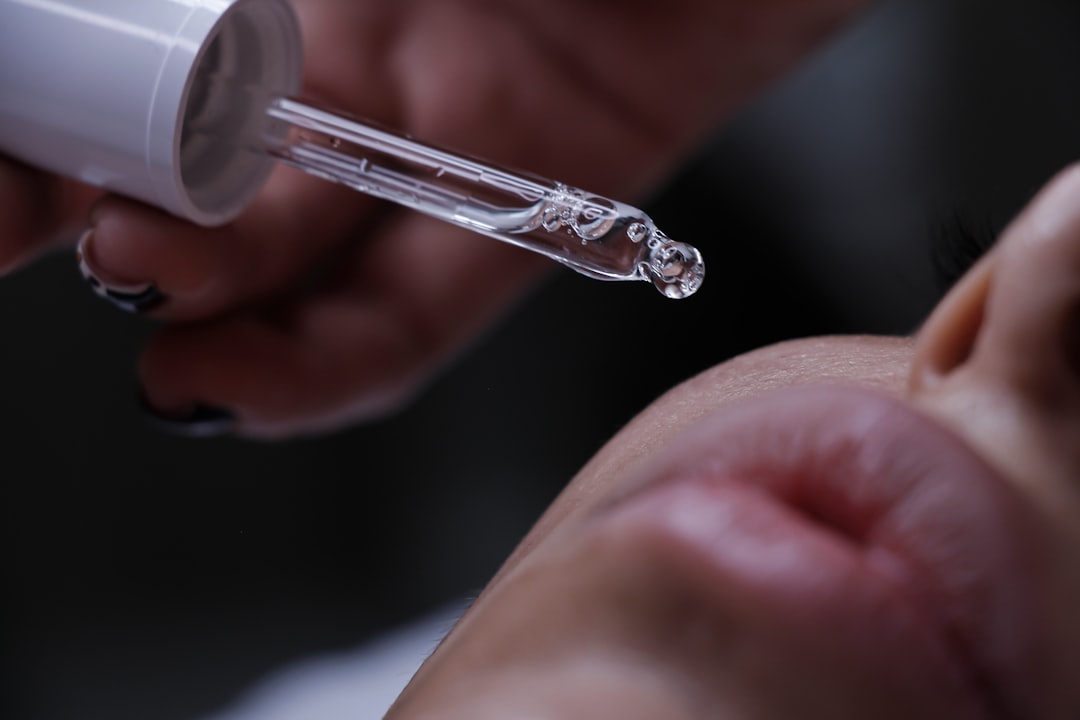 a close up of a person getting a botilage treatment